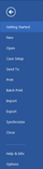 File menu