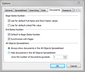 Options - Document tab Options - Document tab