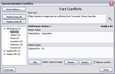 Syncrhonization Conflicts dialog box Syncrhonization Conflicts dialog box