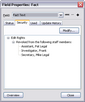 Field Properties dialog box Field Properties dialog box