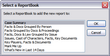 Select a ReportBook Select a ReportBook