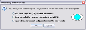 Combining Two Searches Combining Two Searches