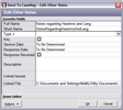 Send to CaseMap - Edit dialog box Send to CaseMap - Edit dialog box