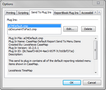 Options dialog box > Send To Plug Ins tab Options dialog box > Send To Plug Ins tab