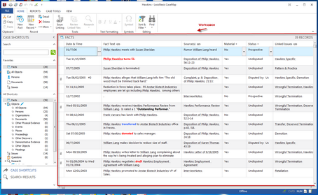 CaseMap Workspace
