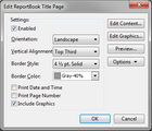 Edit ReportBook Title Page Edit ReportBook Title Page
