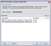 Batch Processing - Review Linked Files dialog box