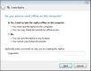 Why are you creating this replica? dialog box Why are you creating this replica? dialog box