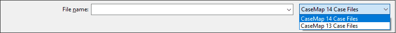 CM case files menu