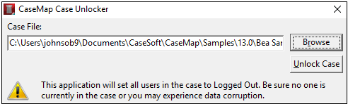 CM unlock case