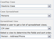 Case Spreadsheet Settings Case Spreadsheet Settings