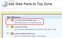 Add Web Parts dialog box Add Web Parts dialog box