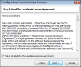 CaseMap Admin Console > License Agreement CaseMap Admin Console > License Agreement