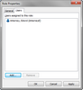 Role Properties dialog box > Users tab Role Properties dialog box > Users tab