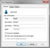 User Properties User Properties