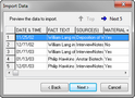 Import Data > Preview data to import