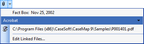 List of linked files List of linked files