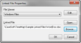 Linked Files Properties Linked Files Properties