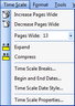 Time Scale menu