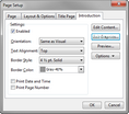 Page Setup > Introduction tab Page Setup > Introduction tab