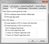 Options > Print & PDF tab Options > Print & PDF tab