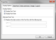 Properties > Display Options Properties > Display Options