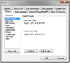 Options > Defaults tab
