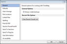 Options > Auto-Arrange Options > Auto-Arrange