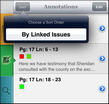 Sorting annotations Sorting annotations