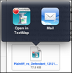 Open email attachment in TextMap