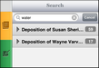 Search pane > search results Search pane > search results