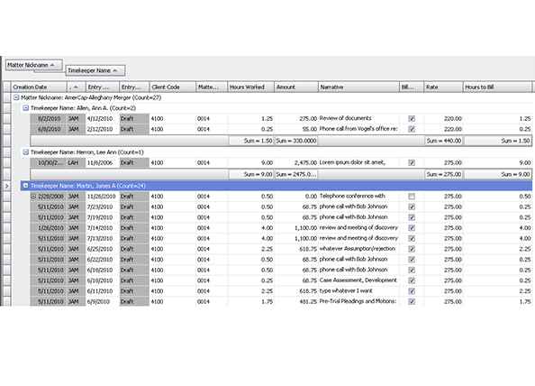 Law Firm Chart Of Accounts Sample