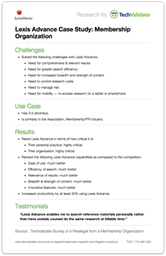 Case study law format