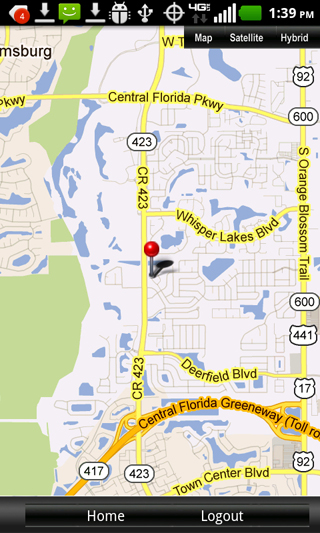 Person Search Map in Android