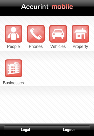 Main Screen in iPhone