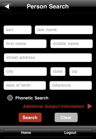 Person Search in iPhone