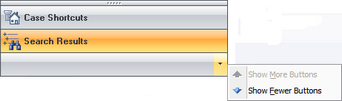 Arrow bar and Navigation pane buttons