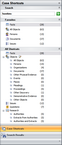 Case Shortcuts pane