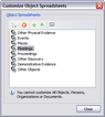 Customize Object Spreadsheets Customize Object Spreadsheets