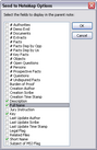 Send to NoteMap Options dialog box Send to NoteMap Options dialog box