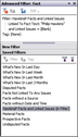 Saved Filters panel