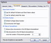 Tools > Options > Documents