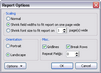 New ReportBook Wizard > Report Options New ReportBook Wizard > Report Options