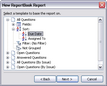 New ReportBook Wizard > New ReportBook Report > Template New ReportBook Wizard > New ReportBook Report > Template