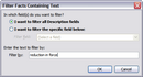Filter Facts Containing Text Filter Facts Containing Text