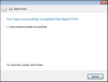 Batch Print Wizard > Complete Batch Print Wizard > Complete