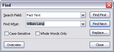 Find dialog box Find dialog box
