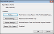 ReportBook Options dialog box ReportBook Options dialog box