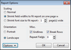 New ReportBook Wizard > Report Options New ReportBook Wizard > Report Options