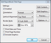 New ReportBook Wizard > Edit ReportBook New ReportBook Wizard > Edit ReportBook